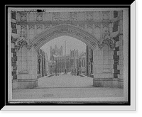 Historic Framed Print, Gate, College of the City of New York [City College, City University of New York],  17-7/8" x 21-7/8"