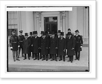 Historic Framed Print, Japanese Delegates to London Conference, 12/16/29,  17-7/8" x 21-7/8"