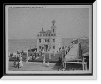 Historic Framed Print, Young's residence on Million Dollar Pier, Atlantic City, N.J.,  17-7/8" x 21-7/8"