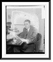 Historic Framed Print, [Unidentified man seated at desk] - 5,  17-7/8" x 21-7/8"