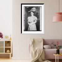 Historic Framed Print, Gertrude Beeks, standing three-quarters,  17-7/8" x 21-7/8"