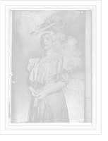 Gertrude Beeks, standing three-quarters, Antique Print