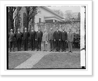 Historic Framed Print, [Pres. Hoover and group] - 2,  17-7/8" x 21-7/8"