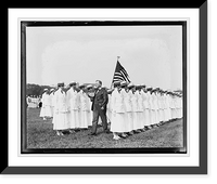 J. Daniels reviewing Yoeman & Marinettes mustering out, July 31, 1919, Vintage Wall Art