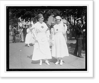 Historic Framed Print, Red Cross parade, 1918 - 3,  17-7/8" x 21-7/8"