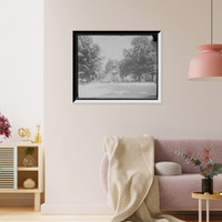 Historic Framed Print, Fountain, Fulton St. Park [i.e. Fulton Park], Grand Rapids, Mich.,  17-7/8" x 21-7/8"