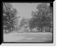 Historic Framed Print, Fountain, Fulton St. Park [i.e. Fulton Park], Grand Rapids, Mich.,  17-7/8" x 21-7/8"