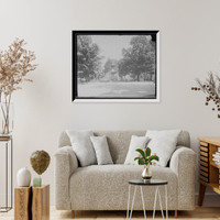 Historic Framed Print, Fountain, Fulton St. Park [i.e. Fulton Park], Grand Rapids, Mich.,  17-7/8" x 21-7/8"