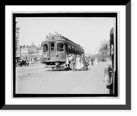 Historic Framed Print, Street car, Wash. D.C. - 4,  17-7/8" x 21-7/8"
