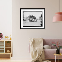 Historic Framed Print, Street car, Wash. D.C. - 4,  17-7/8" x 21-7/8"