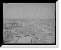 Historic Framed Print, Bird's-eye view from tower, Lansing, Mich.,  17-7/8" x 21-7/8"