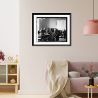 Historic Framed Print, John Lind on stan [...],  17-7/8" x 21-7/8"