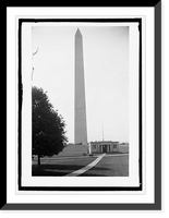Historic Framed Print, Wash. Monument,  17-7/8" x 21-7/8"