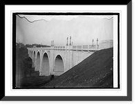Historic Framed Print, Conn. Ave. bridge - 3,  17-7/8" x 21-7/8"