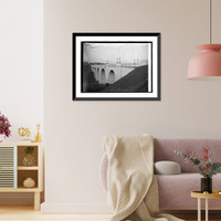 Historic Framed Print, Conn. Ave. bridge - 3,  17-7/8" x 21-7/8"