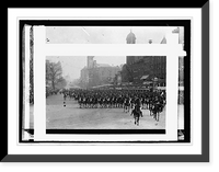 Historic Framed Print, Inauguration, 1913; black horse troop,  17-7/8" x 21-7/8"