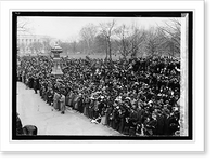 Historic Framed Print, Inauguration, 1913; crowds at [...],  17-7/8" x 21-7/8"