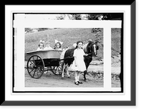 Historic Framed Print, Dorothy in Lindsay's [pony cab],  17-7/8" x 21-7/8"
