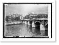 Paris. one of the 28 bridges over the Seine, Antique Poster
