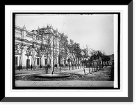 Historic Framed Print, Treasury Bldg., Santiago,  17-7/8" x 21-7/8"