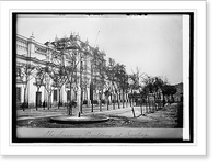 Historic Framed Print, Treasury Bldg., Santiago,  17-7/8" x 21-7/8"