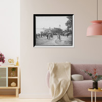 Historic Framed Print, Forest City landing, Peak's [sic] Island, Portland, Me.,  17-7/8" x 21-7/8"