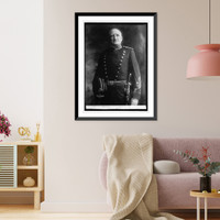 Historic Framed Print, Brig. Genl. E.M. Weaver, Chief of Artillery,  17-7/8" x 21-7/8"