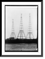 Historic Framed Print, Wireless towers - 2,  17-7/8" x 21-7/8"