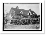 Historic Framed Print, Mt. Vernon stables,  17-7/8" x 21-7/8"