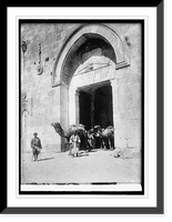 Historic Framed Print, Jerusalem, at the Portal of David,  17-7/8" x 21-7/8"