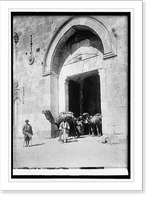 Historic Framed Print, Jerusalem, at the Portal of David,  17-7/8" x 21-7/8"