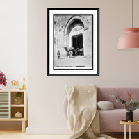 Historic Framed Print, Jerusalem, at the Portal of David,  17-7/8" x 21-7/8"