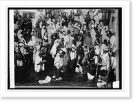 Historic Framed Print, India, a group of Pilgrims in New Years day,  17-7/8" x 21-7/8"