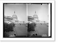 Historic Framed Print, U.S. Capitol - 5,  17-7/8" x 21-7/8"