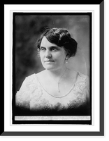 Historic Framed Print, Miss Janie Slemp, wife of Rep. Slemp,  17-7/8" x 21-7/8"
