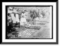 Market on the ground floor, Mexico, Vintage Print