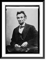 Historic Framed Print, Lincoln taken shortly before his death,  17-7/8" x 21-7/8"
