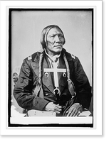 Historic Framed Print, Chief Hah-Het-Hone-Mah called Little Robe, Cheyanne,  17-7/8" x 21-7/8"