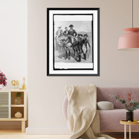 Historic Framed Print, Army uniforms, 1779-1783. Comds. in chief, Aide de Camp, Line Ofc.,  17-7/8" x 21-7/8"