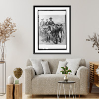 Historic Framed Print, Army uniforms, 1779-1783. Comds. in chief, Aide de Camp, Line Ofc.,  17-7/8" x 21-7/8"