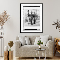 Historic Framed Print, U.S. Army uniform, 1852-51, Maj. Gen'l. staff, line ofc. Cadet,  17-7/8" x 21-7/8"