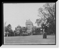 Historic Framed Print, The Mansion at Yaddo, home of Spencer Trask, Saratoga Springs, N.Y.,  17-7/8" x 21-7/8"