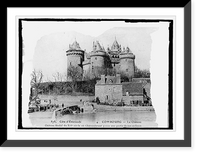 Historic Framed Print, France Castle of Combourg,  17-7/8" x 21-7/8"