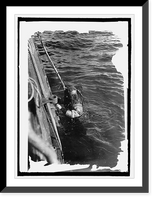 U.S.S. Walke, diver Drellishak, Vintage Poster
