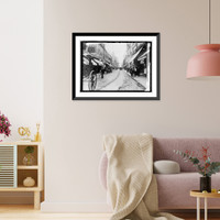 Historic Framed Print, Street scene in Lima,  17-7/8" x 21-7/8"
