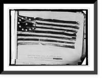 Original flag used by 3d Md. Regiment in Battle of Cowpens made according to act. of Con, Vintage Wall Art