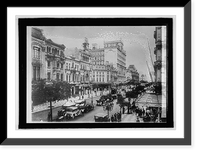 Historic Framed Print, Rio Banco Ave. Rio de Janiero, Brazil,  17-7/8" x 21-7/8"