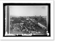 Historic Framed Print, Guatemala, view of Guatemala City,  17-7/8" x 21-7/8"