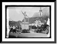 Historic Framed Print, Switzerland. Statue of William Fell at Al[...],  17-7/8" x 21-7/8"