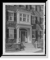 Historic Framed Print, Doorway, 26 Chestnut St. [Street], Salem, Mass.,  17-7/8" x 21-7/8"